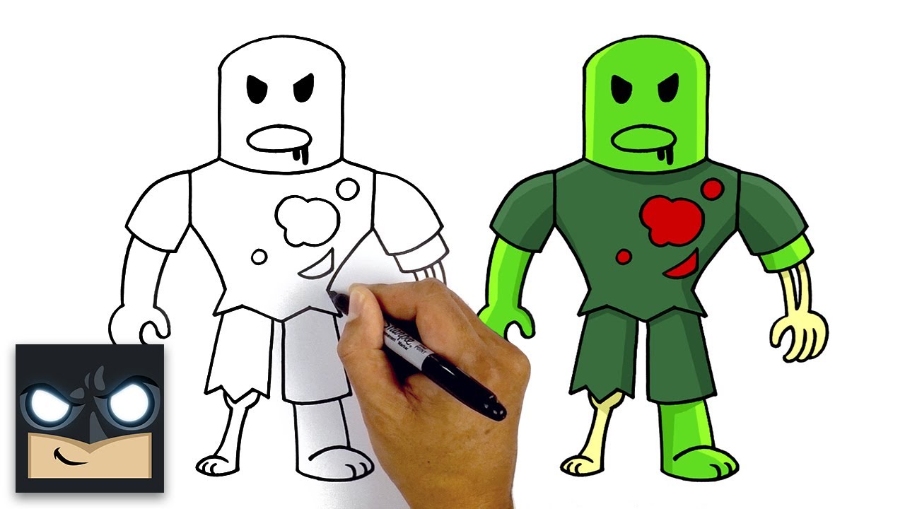 How To Draw A Roblox Zombie - roblox youtube character sketch drawing character