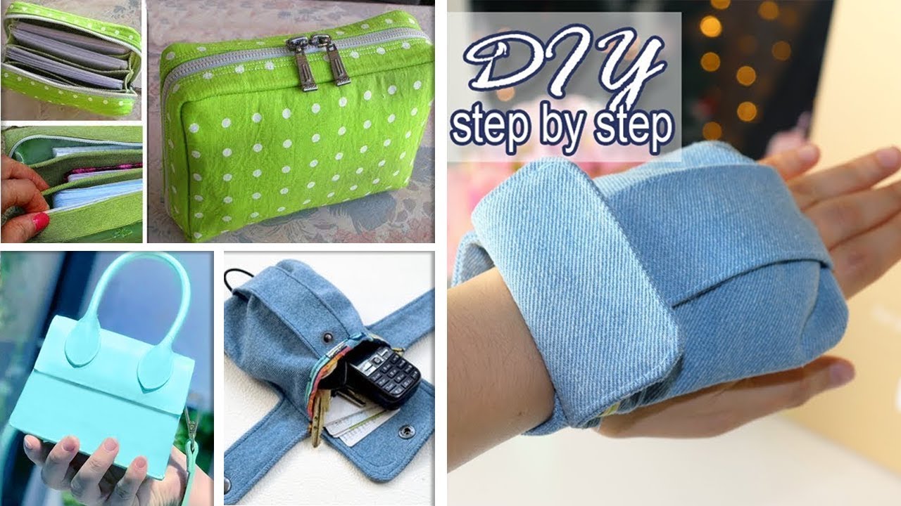 3 DIY NICE POUCH HANDMADE IDEAS ~ Mini Purse Tutorial From Old Jeans 