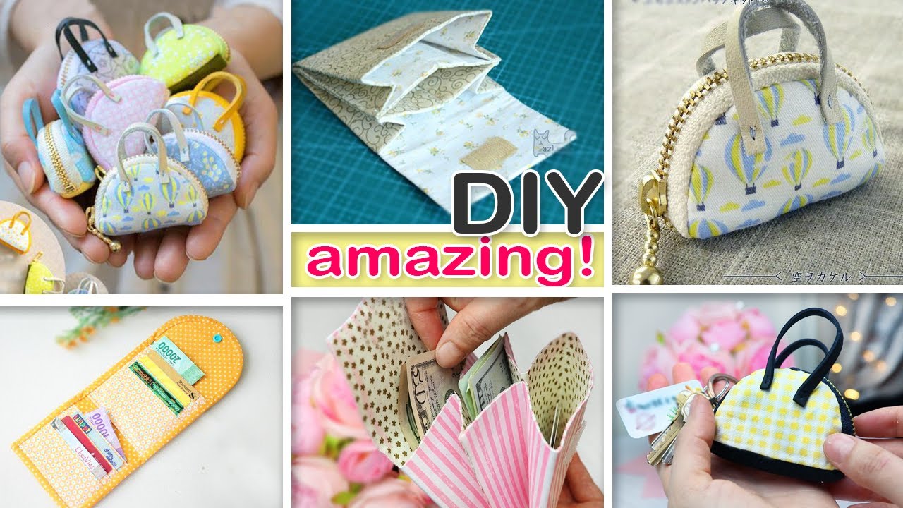 MUCH WAITING DIYs Mini Pouch Bag Coins Money Holder Mini Bag Ideas Easy To Make 