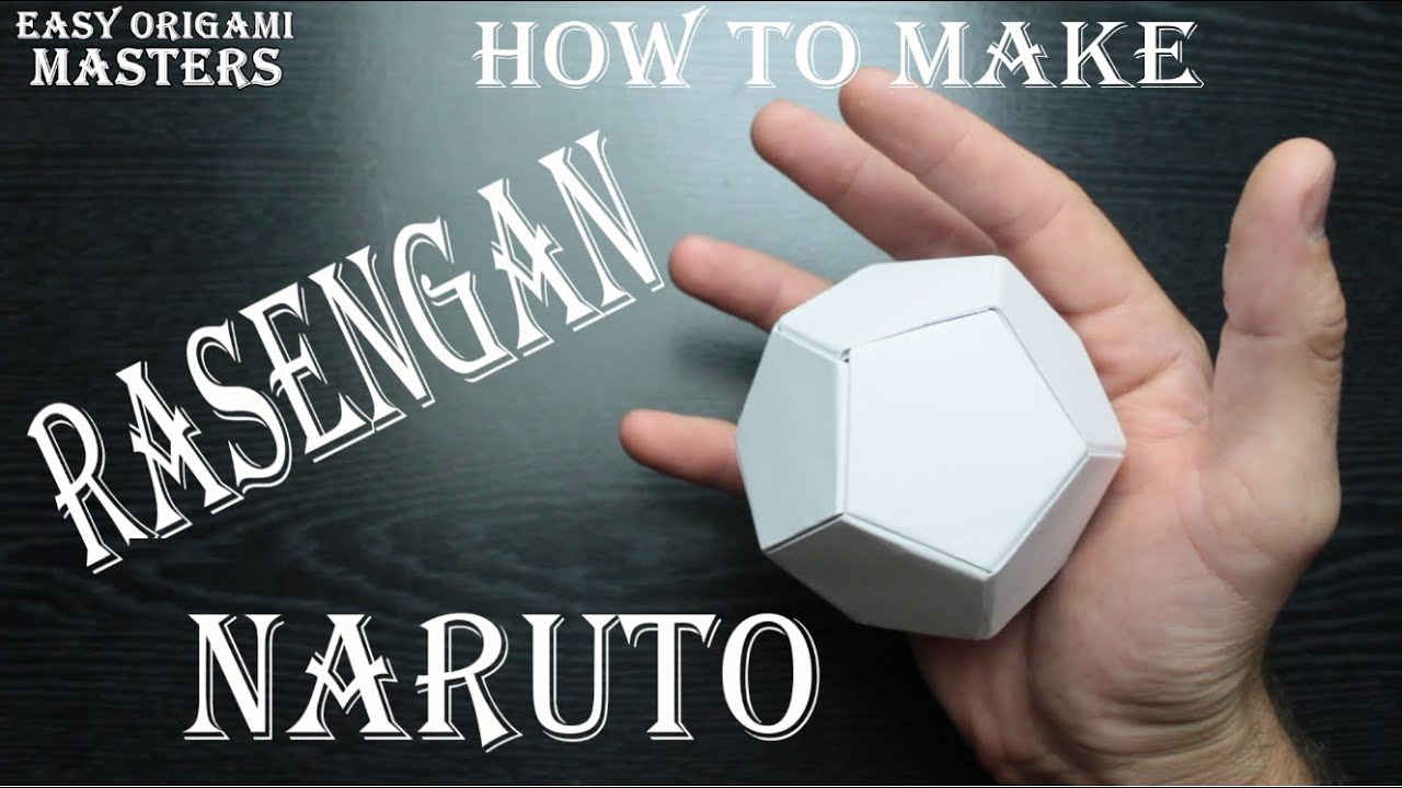 How to make a rasengan out of paper. Origami. 