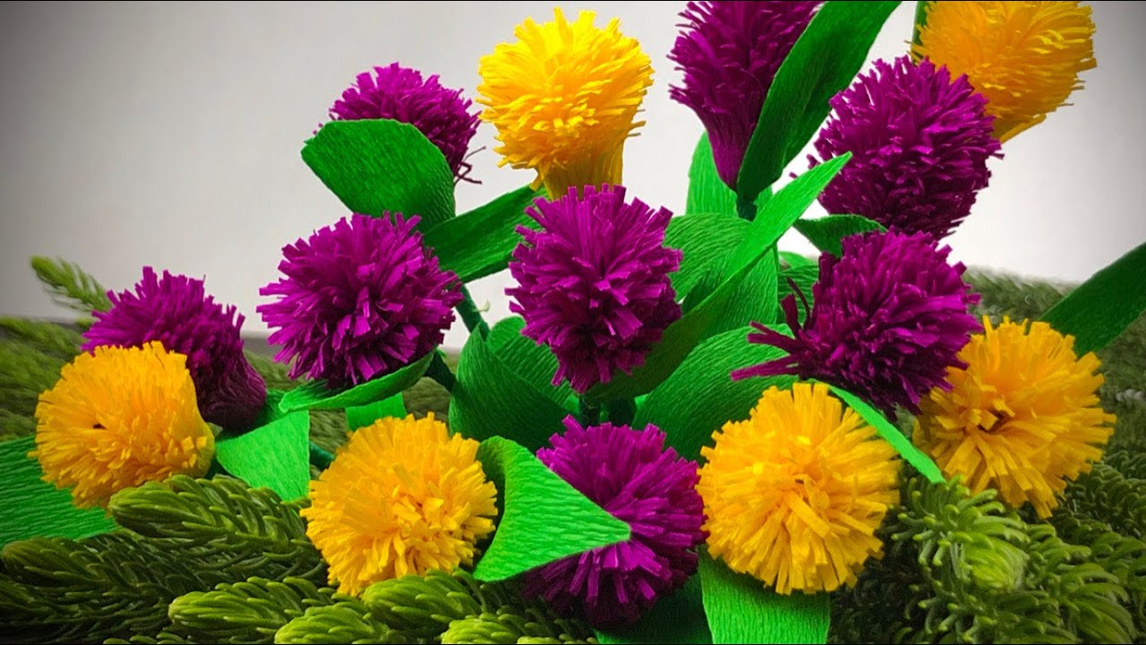 Beautiful Paper Flower Making | Beautiful Paper Flowers | Home Decor | Paper Craft | Paper Flowers 2