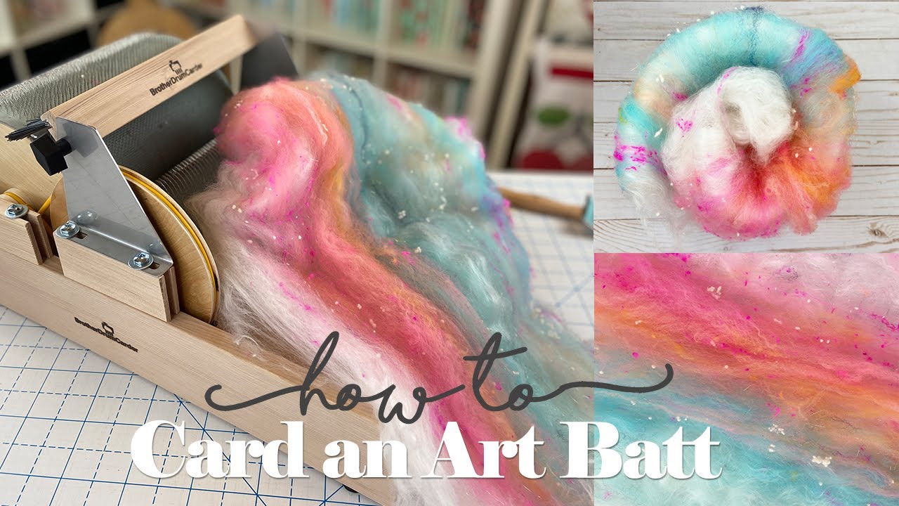 How to Card an Art Batt // TUTORIAL 