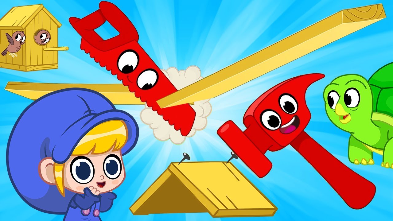 Morphle Builds Houses - Hammer and Construction | Mila and Morphle | Cartoons for Kids | Morphle TV 