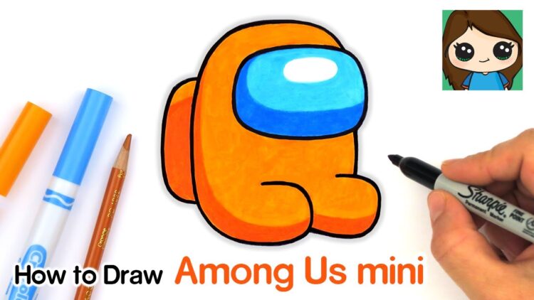 How To Draw Among Us Mini Game Character