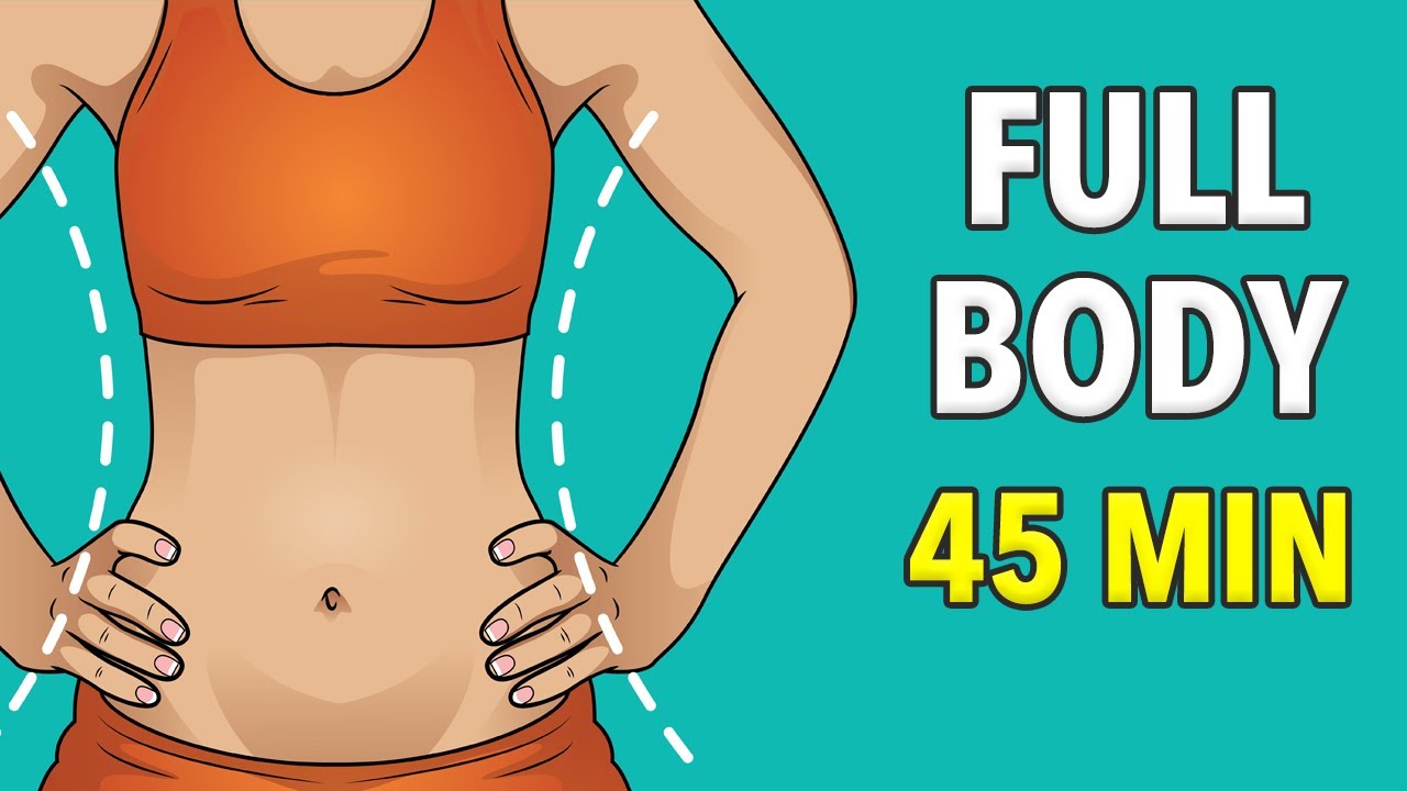 Full Body 45 Minutes Video Workout - Burn Fat! 