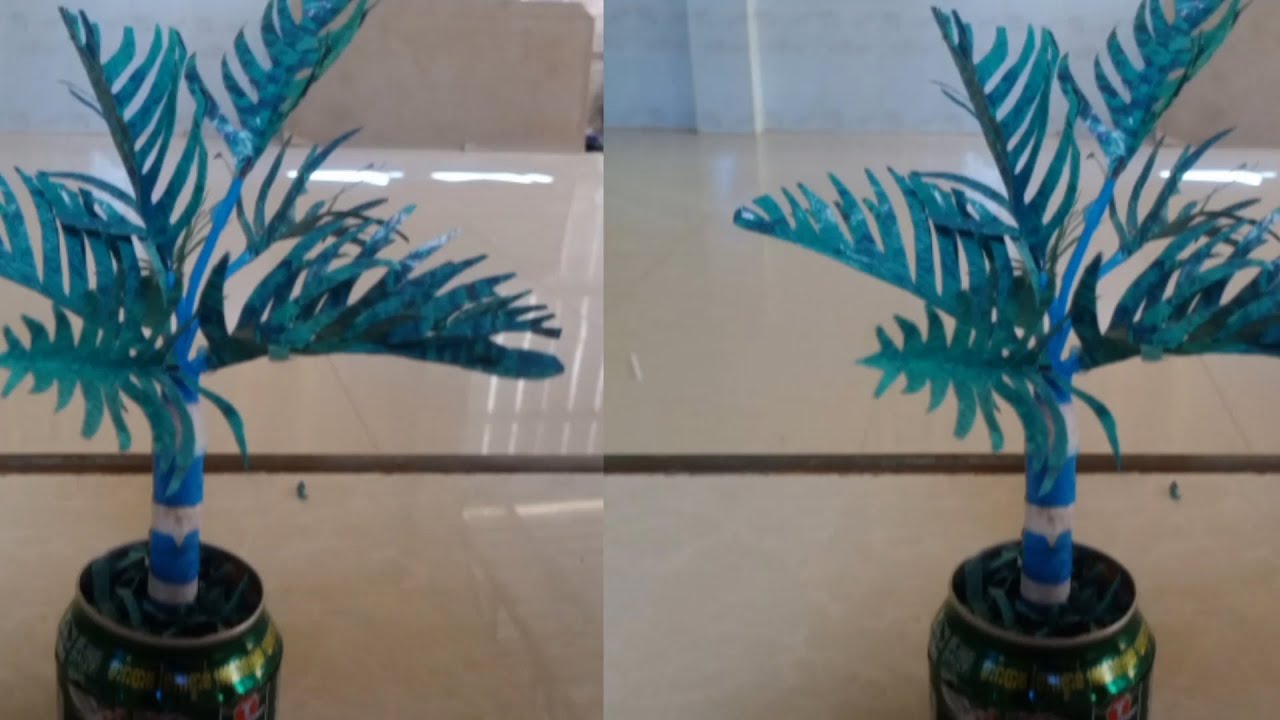 handmade leaf plant for home decoration / home decoration paper plants KOMPI ART 1