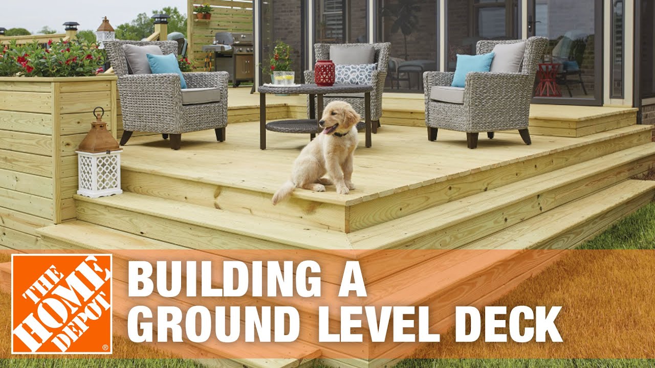 How to Build a Ground-Level Deck | The Home Depot 