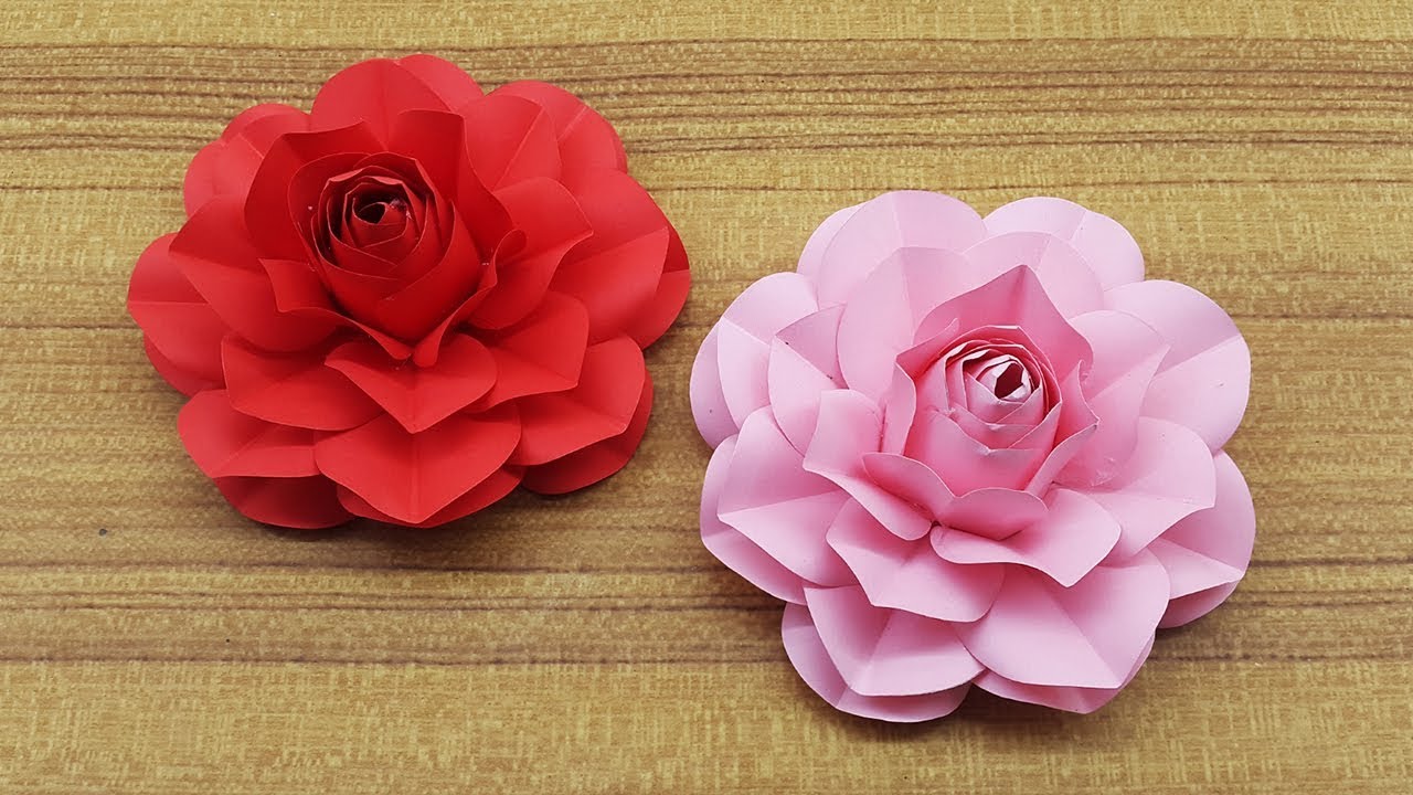 Beautiful Paper Flower Making Tutorial | DIY Paper Crafts | Home Decor Ideas 