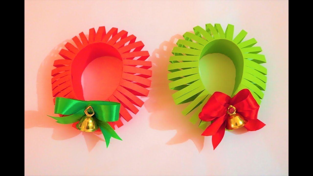 3D Paper Christmas Wreath | Easy wall Garland | Nelufa crafts 