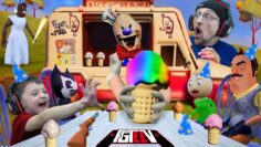 Piggy Invades Fgteev S Haunted Restaurant Revenge 4 Granny Scribblenauts Unlimited 4 - roblox escape bendy granny 2 player game download youtube