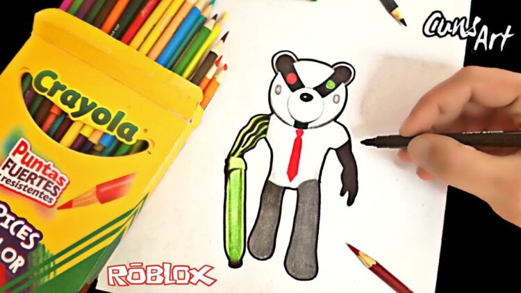 Como Dibujar Y Colorear A Badgy De Piggy Roblox Paso A Paso How To Draw Badgy From Piggy Roblox - como dibujar a roblox