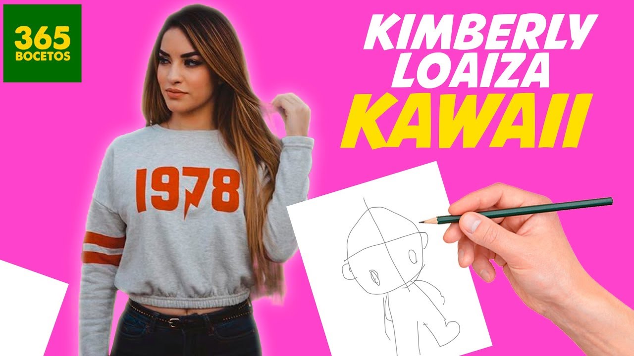 COMO DIBUJAR A KIMBERLY LOAIZA KAWAII - Aprende a dibujar Kiberly Loaiza mas kawaii que nunca 