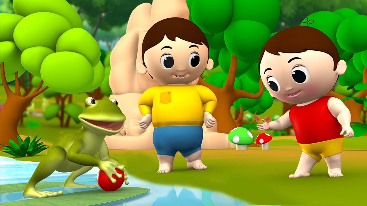 Magical Frog and Ball Story - जादुई मेंढक और गेंद हिन्दी कहानी 3D Animated Kids Hindi Moral Stories 