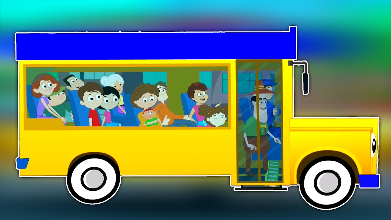 Rodas no ônibus | Rima para crianças | crianças música | Nursery Rhyme For Kids | Wheels On The Bus 