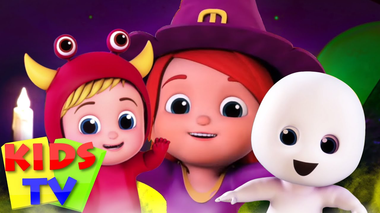 Ha Ha Its Halloween Night | Spooky Music and Halloween Scary Rhymes - Kids Tv 