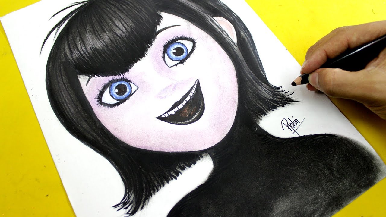 Dibujando a MAVIS ► Hotel Transylvania 3 ◄ How to Draw Mavis ? Easy Art 