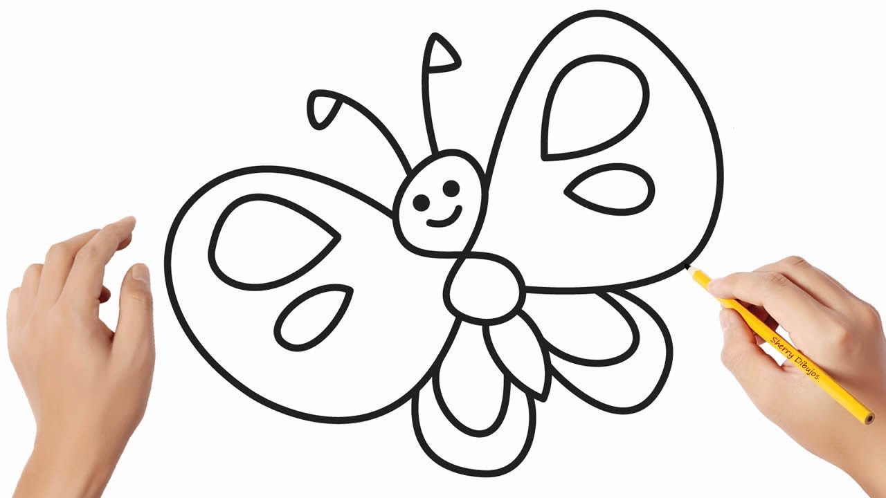 Cómo dibujar una mariposa | Dibujos sencillos 