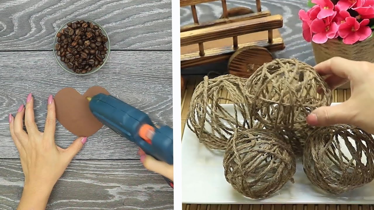 10 Coffee Bean's decoration | Jute crafts decoration Ideas 