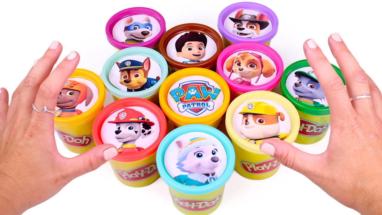 Descubre las SORPRESAS de PAW PATROL en los botes de Play Doh ✨?? Vídeos para niños 