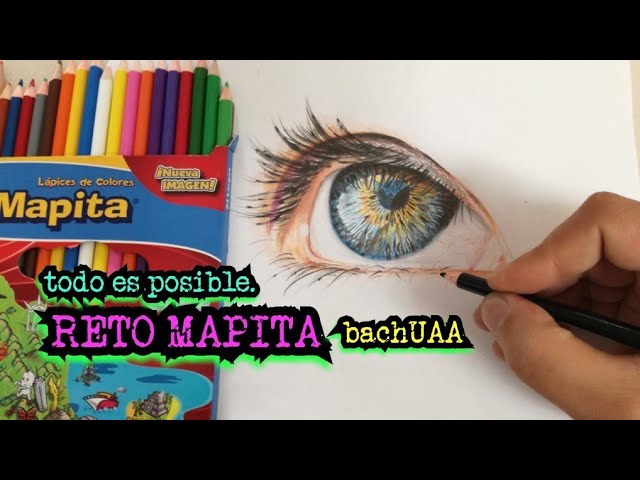 RETO MAPITA - COMO DIBUJAR UN OJO REALISTA (bachUAA) | mapita challenge - how to draw realistic eye 