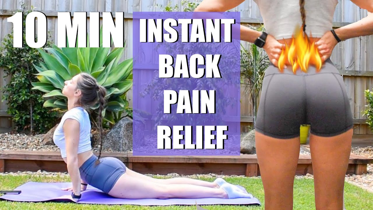 10 MIN INSTANT BACK PAIN RELIEF EXERCISES | FIX SORE LOWER BACK IMMEDIATELY 