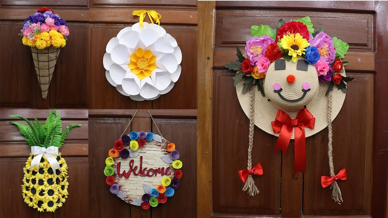 10 Door decoration ideas for home | Home decorating ideas handmade 