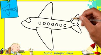 Dibujos de avions FACILES paso a paso para principiantes – Como dibujar un avion FACIL 4