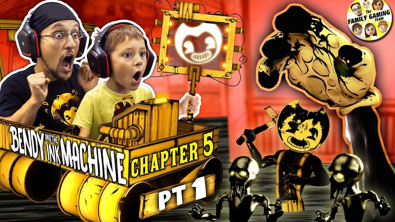 Bendy The Ink Machine Chapter 5 The End Of Fgteev Bendy Secrets On The Wall - bendy and the ink machine roblox music code youtube