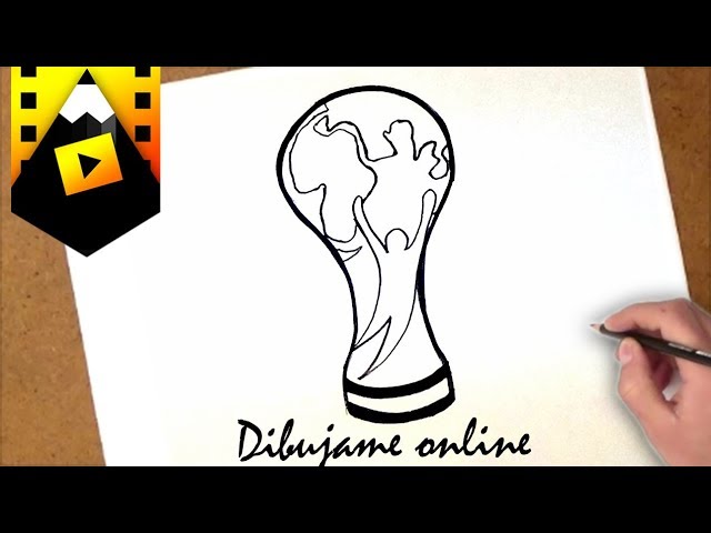 como desenhar a copa do mundo 