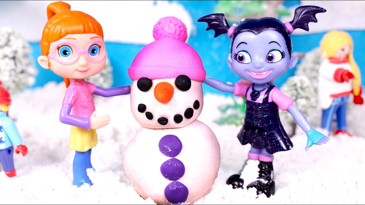 Vampirina hace un Muñeco de Nieve ⛄? Cuentos infantiles. 