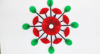 Paper Flower Wall Hanging Very Easy /DIY Paper Craf Easy Wall Decoration Ideas /Room Decor