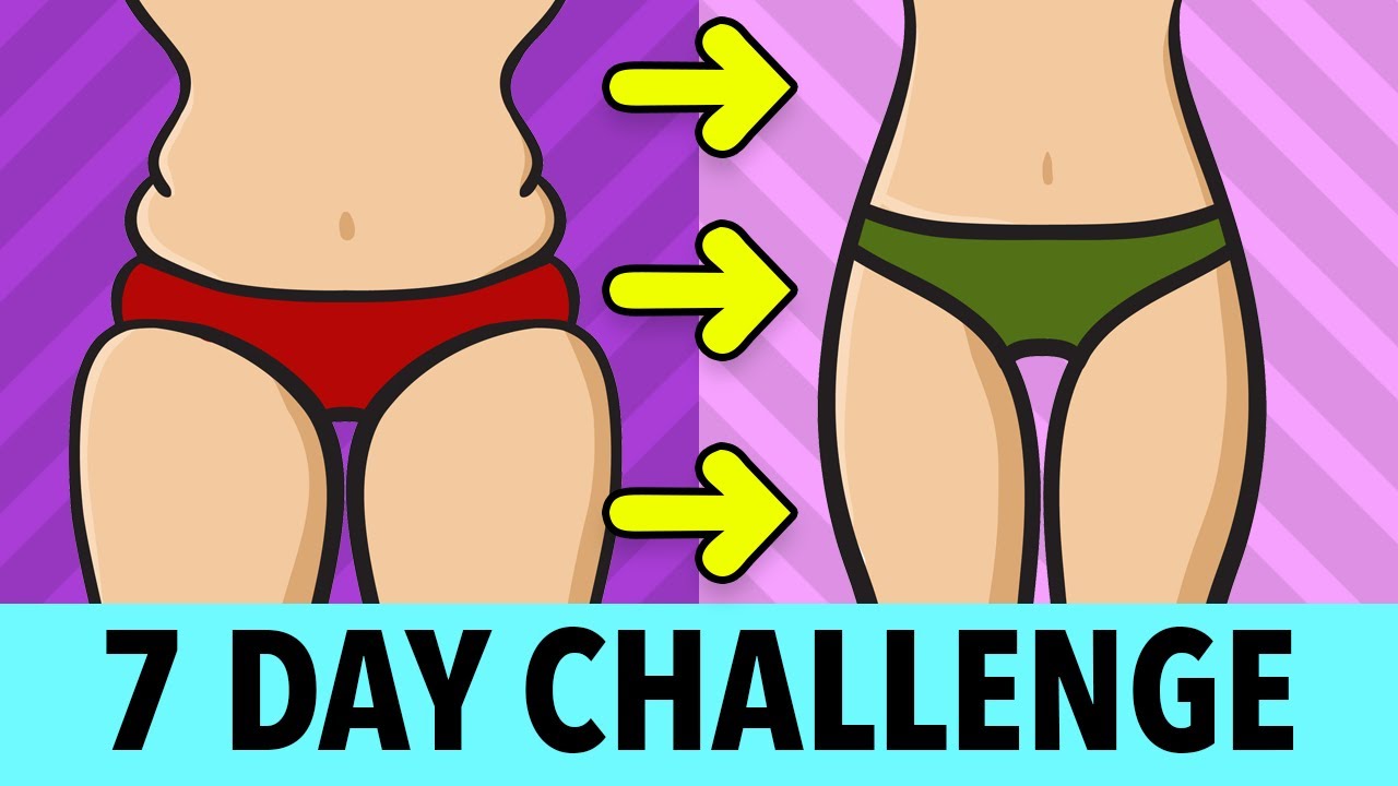 7 DAY CHALLENGE: Slim Down and Shape Up - Home Exercises 