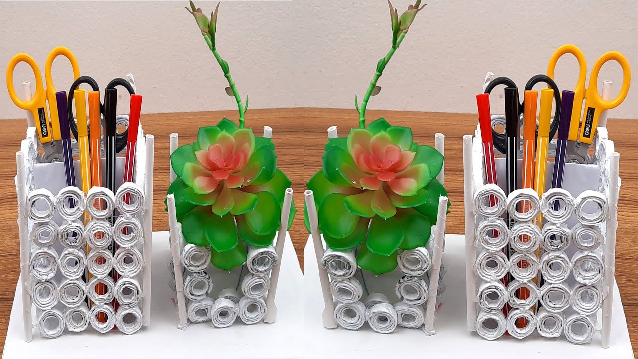 DIY! Paper crafts idea#Paper Pen Stand-02#Easy to make Paper Paper pen stand @Dian Crafts 