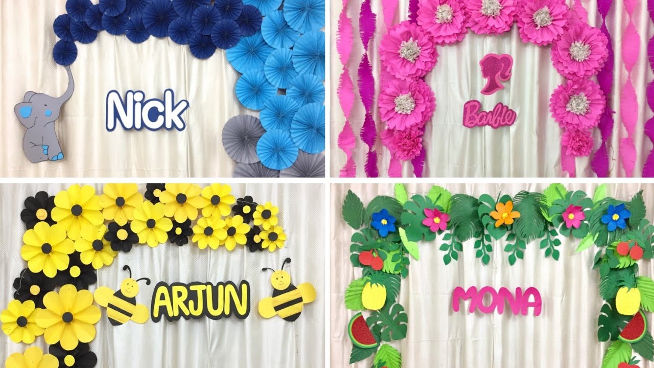 4 Awesome Birthday Theme Party Decor Ideas for Girls & Boys | Birthday Decor Ideas at home 