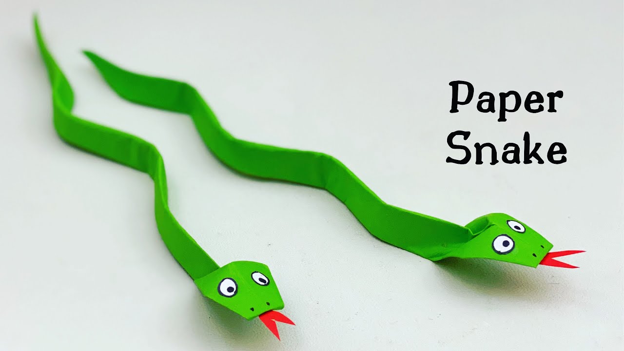 DIY PAPER SNAKE / Paper Crafts For School / Paper Craft / Easy kids craft ideas / Paper Craft New 