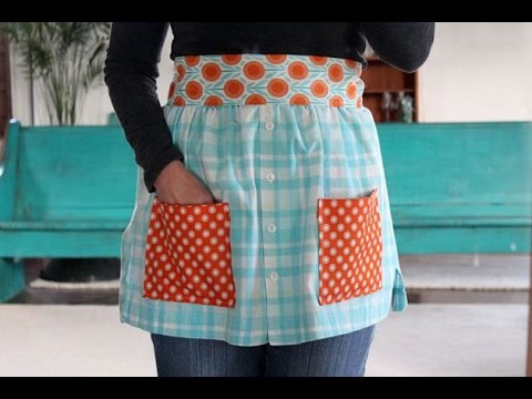 How to Make an Apron From Shirts 