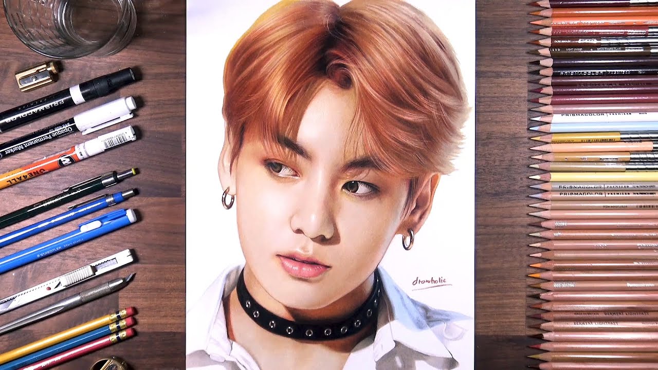 Drawing BTS: Jungkook 정국 | drawholic 