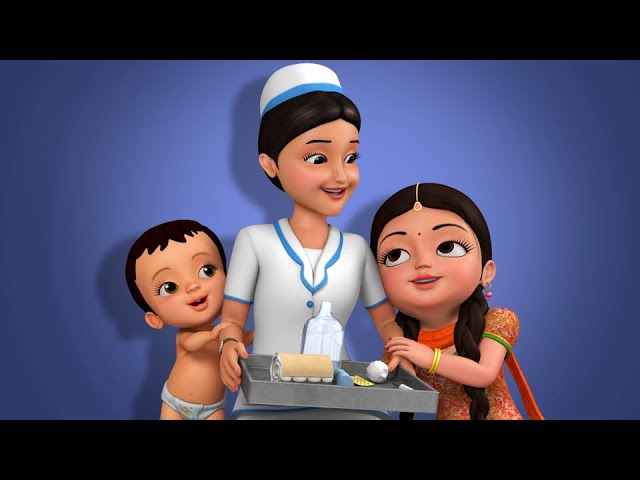 Nurse Song - सामुदायिक सहायक | Hindi Rhymes for Children | Infobells 