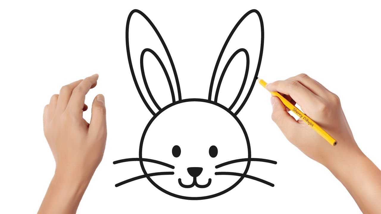 Cómo dibujar un conejo | Dibujos sencillos 