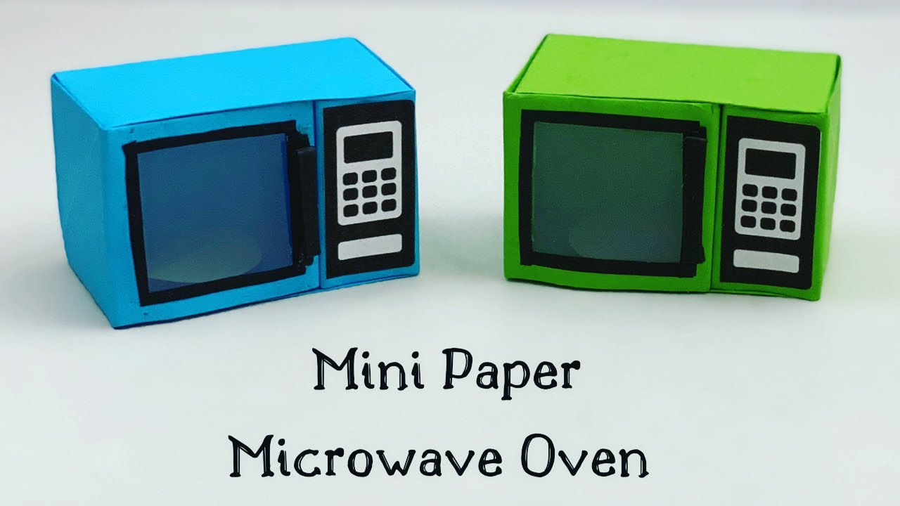 DIY MINI PAPER MICROWAVE OVEN / Paper Craft / Easy Origami Microwave oven DIY / Paper Crafts Easy 