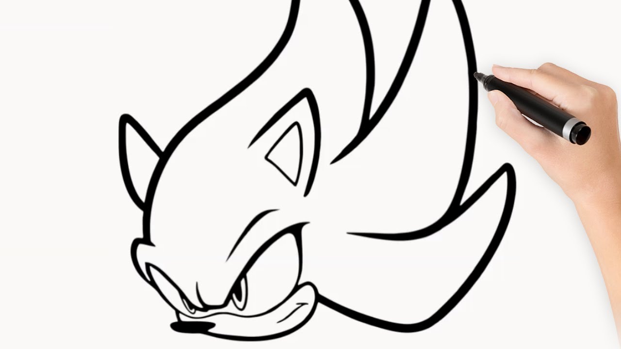 Como dibujar a Sonic paso a paso | how to draw Sonic step by step 