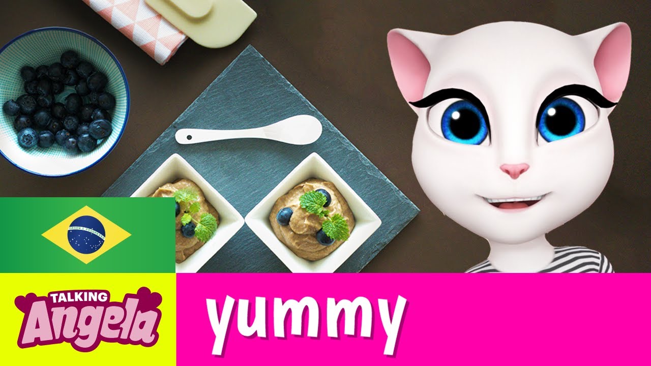 Cozinhando com a Talking Angela - Mousse de Chocolate (Receita Vegana) 