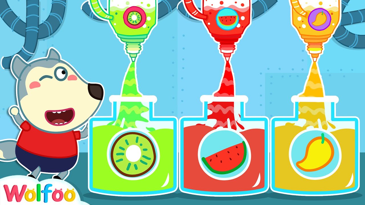 Rainbow Juice - Learn Colors and Fruits for Kids with Wolfoo | Wolfoo Family Kids Cartoon 