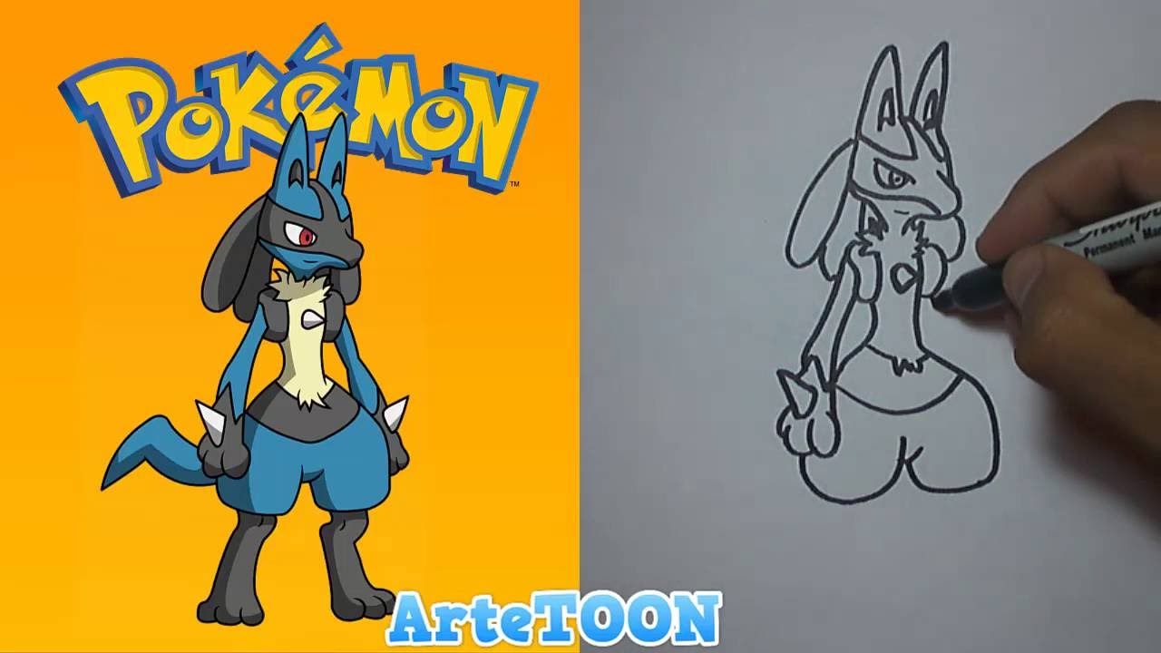 Cómo dibujar a Lucario "Pokémon" | How to draw Lucario 