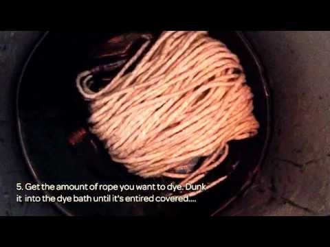 How To Dye In A Easy Way A Simple Twine Rope - DIY Tutorial - Guidecentral 
