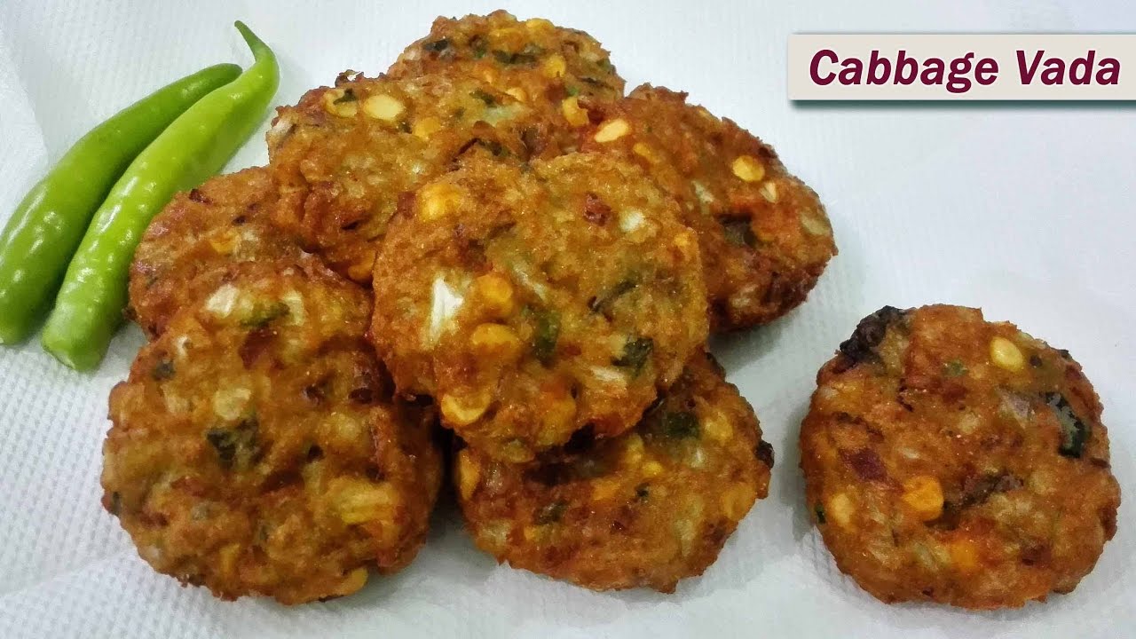 Cabbage Vada recipe | How to make Cabbage Dal Vada | Cabbage dal vada 