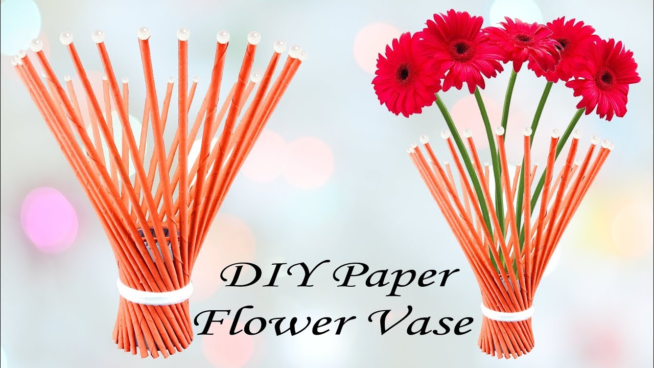 DIY Newspaper Flower Vase | Best out of Waste | Easy Flower Vase 2