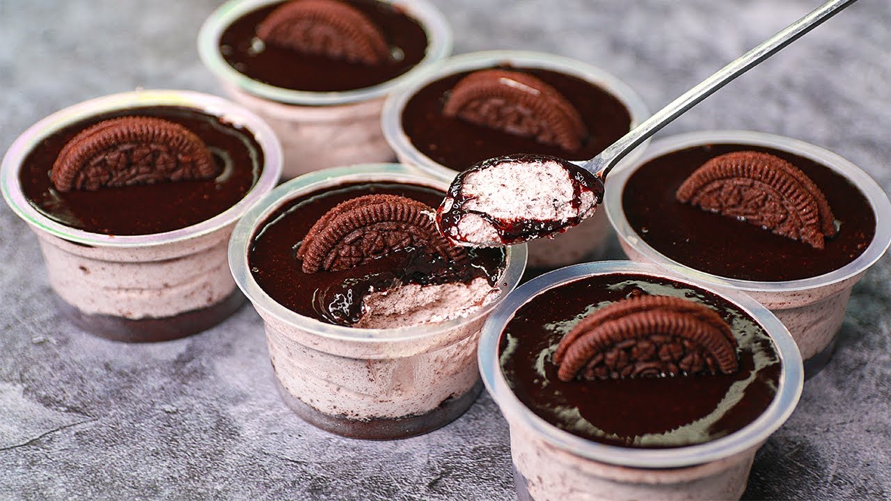 10 Min. Oreo Mousse Dessert Cup | No Bake Chocolate Oreo Mousse Recipe | yummy 
