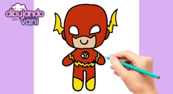 COMO DIBUJAR A FLASH KAWAII – DIBUJOS FACILES – DIBUJOS KAWAII – DIBUJOS DE SUPERHEROES