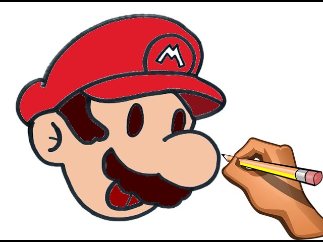 APRENDER A DIBUJAR MARIO BROSS PASO A PASO / COMO DIBUJAR MARIO BROOS PASO A PASO 